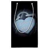 Silver Padlock Liebhaber von spezialisiertem Overl Kleine Geschenktüte (Rückseite)