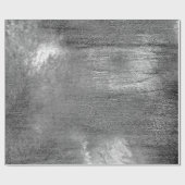 Silver Paint Industrial Abstrakt Grau Graphit Vip Geschenkpapier (Flach)