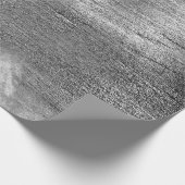 Silver Paint Industrial Abstrakt Grau Graphit Vip Geschenkpapier (Ecke)