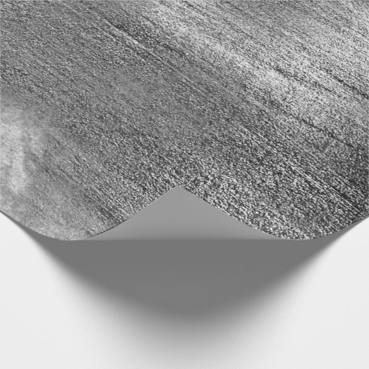 Silver Paint Industrial Abstrakt Grau Graphit Vip Geschenkpapier (Ecke)