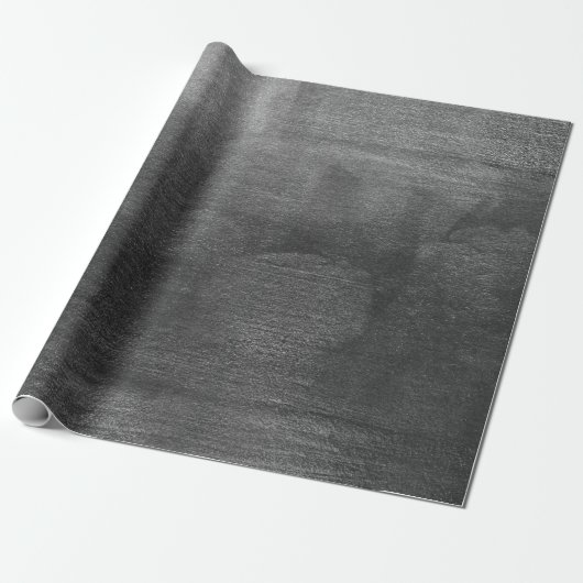 Silver Paint Industrial Black Graphit Abstrakt Geschenkpapier (Ungerollt)