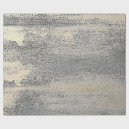 Silver Paint Industrial Cement Grau Grafit Gold Geschenkpapier (Flach)