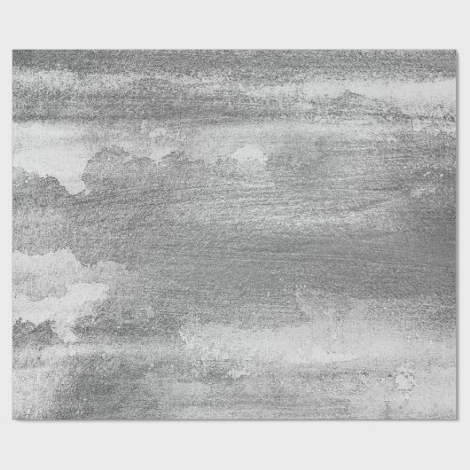 Silver Paint Industrial Cement Grau Graphit Geschenkpapier (Flach)