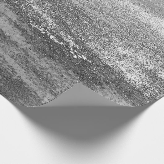 Silver Paint Industrial Cement Grau Graphit Vip Geschenkpapier (Ecke)