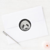 Silver Panda Runder Aufkleber (Umschlag)