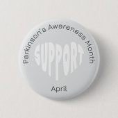 Silver Parkinson’s Awareness Month Button (Vorderseite)