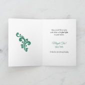 Silver Peace Hebrew Segen Juden Mazal Tov Karte (Innenseite)