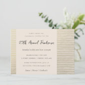 SILVER PEACH SKETCH STRIPED LINE CORPORATE EVENT EINLADUNG (Stehend Vorderseite)