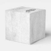 Silver Peacock-Gastgeschenk Hochzeit Geschenkschachtel (Rückseite)