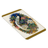 Silver Peacock Magnet (Rechte Seite)