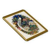 Silver Peacock Magnet (Rechte Seite)