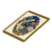 Silver Peacock Magnet (Linke Seite)