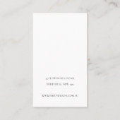 Silver Pearl Leather Textur 3 Earring Display Visitenkarte (Rückseite)