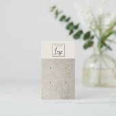 Silver Pearl Leather Texture Earring Display Visitenkarte (Stehend Vorderseite)