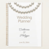 Silver Pearl Necklace Wedding Planer (Vorderseite)