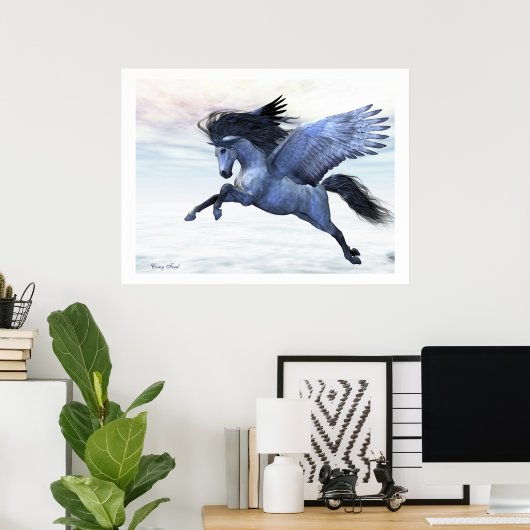 SILVER PEGASUS DRUCKEN POSTER (Heimbüro)
