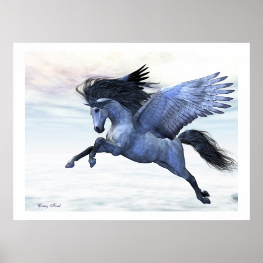 SILVER PEGASUS DRUCKEN POSTER (Vorne)