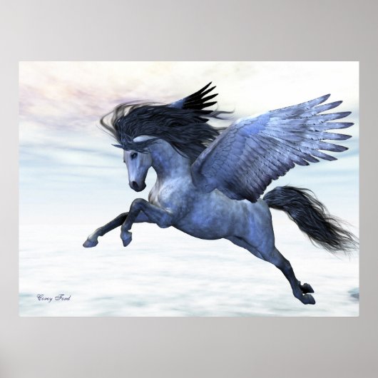 SILVER PEGASUS-LEINWAND POSTER (Vorne)