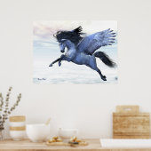 SILVER PEGASUS-LEINWAND POSTER (Küche)