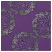 Silver Pentagramme Pagan Goth Altar Fabric Stoff (Nahaufnahme)