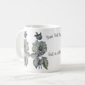 Silver Peony Personalisiert Kaffeetasse (Vorderseite Links)
