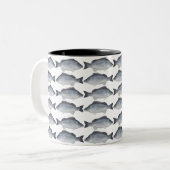 Silver Perch Zweifarbige Tasse (Vorderseite Links)