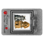 Silver Personal Cat or Dog Memorial - Forever Magnet (Horizontal)