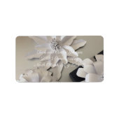 Silver Petals neue Adresse Adressaufkleber (Vorne)