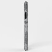 Silver & Pewter Camouflage Glitzer Mit Monogramm Case-Mate iPhone Hülle (Hinten/Rechts)