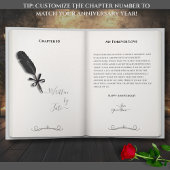 Silver Photo Book Themed Husband Anniversary Karte