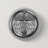 Silver Physician Assistant Button (Vorderseite)