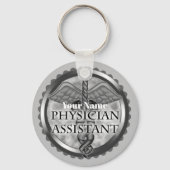 Silver Physician Assistant Schlüsselanhänger (Vorderseite)