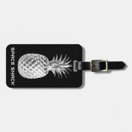 Silver Pineapel Space Lebensmittel tropische Früch Gepäckanhänger
