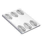 Silver Pinecones Notebook Notizblock (Rechte Seite)