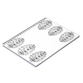 Silver Pinecones Notebook Notizblock (Linke Seite)