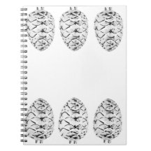 Silver Pinecones Notebook