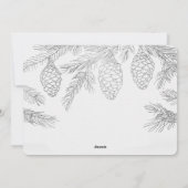 Silver Pines Weihnachten Botanisches Foto (Rückseite)