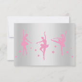SILVER PINK BALLERINA UAWG EINLADUNG (Rückseite)