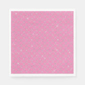 Silver Pink Mermaid Serviette (Vorderseite)