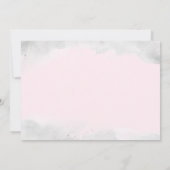 Silver Pink Sparkle Diamond Dress Brautparty Einladung (Rückseite)