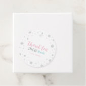 Silver, Pink und Blue Winter Onederland Vielen Dan Geschenkanhänger (Beispiel)