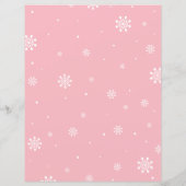 Silver & Pink Winter Wonderland Baby Showspiel (Rückseite)