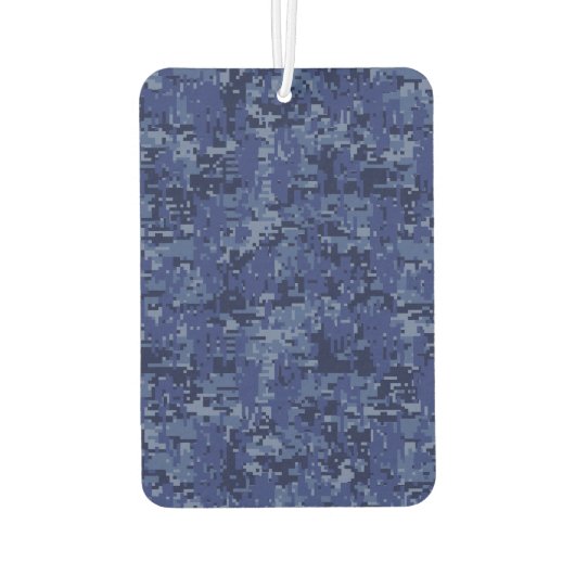 Silver Pisces Zodiac Symbol Navy Blue Digital Camo Autolufterfrischer (Rückseite)