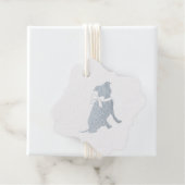 Silver Pit Bull Dog Baby Shower Girl Pitbull Geschenkanhänger (Mit Box)