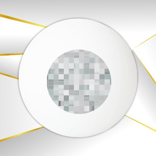 Silver Pixel Art   Drei Sterne Tischtennisball