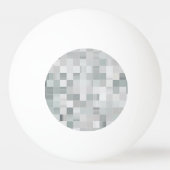 Silver Pixel Art | Drei Sterne Tischtennisball (Rückseite)