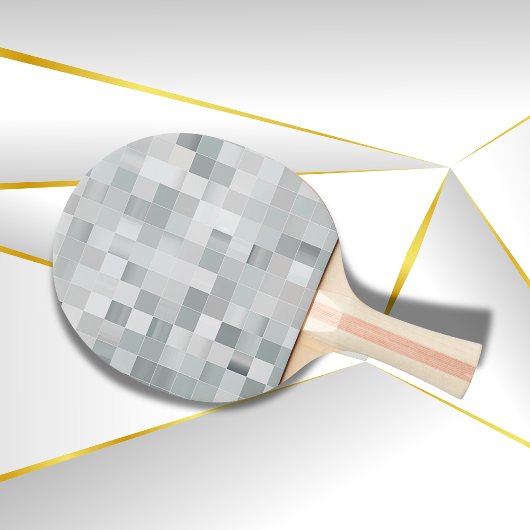 Silver Pixel Art | Tischtennis Schläger
