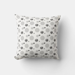 Silver Polka Dots Kissen
