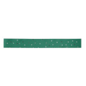 Silver Polka Dots on Green Satinband (Vorderseite)
