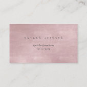 Silver Powder Blush Ballett Pink Butterfly Vip Visitenkarte (Rückseite)